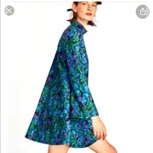 Zara A line flowered dress